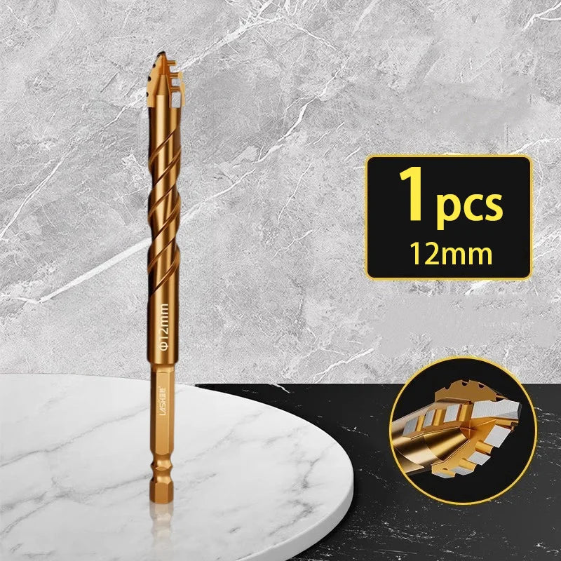 Alloy Drill Bit Eccentric Multifunctional Tile Glass Cement Metal Ceramic Wood Plastic Hole Saw Triangle Size 6Mm 8Mm 10Mm 12Mm